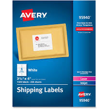 Avery Bulk Shipping Labels Permanent Adhesive 3 1 3
