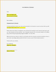 Cancel Service Contract Letter Template Sample