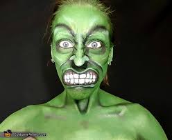 original diy costumes hulk face paint