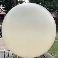 16 white plastic round globe outdoor