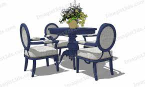 dining tables chairs 3d models