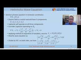 Helmholtz Wave Equation Solution In