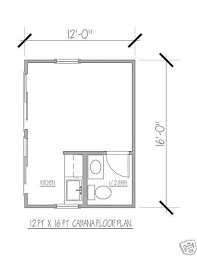 Pool House Plans Blueprints 12 Ft X