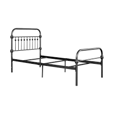 Furniturer Twin Size Metal Platform Bed