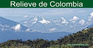 relieve colombiano cordilleras