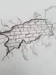 Art Graffiti Drawing Brick Wall Drawing
