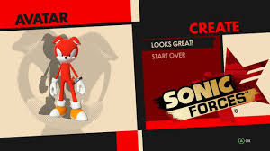 sonic forces avatar character creator