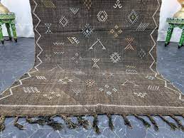 moroccan handmade cactus silk rug 4