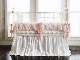 girl nursery bedding set white crib