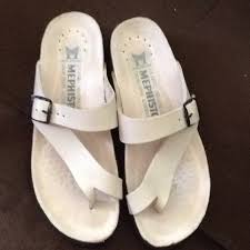 Mephisto Helen White Sandals Size 37
