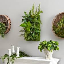 Artificial Mixed Foliage Living Wall