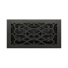 decorative floor register flat black