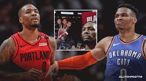 Damian lillard is capable of doing some amazing stuff, but even by the lofty standard he has set, what he did on tuesday night was absolutely bonkers. Blazers Video Nba On Tnt Trolls Russell Westbrook Thunder With Damian Lillard S Game Winner