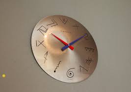 Xl Postmodern Hermle Wall Clock Memphis