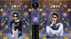 picsart happy new year 2024 background png