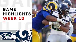A week 16 win over the los angeles rams clinched the seattle seahawks' first division title. Seahawks Vs Rams Week 10 Highlights Nfl 2018 Youtube