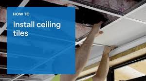 how to install ceiling tile easy step
