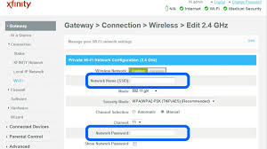 pword on xfinity wireless router