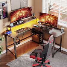 bestier 56 6 l shaped gaming desk with