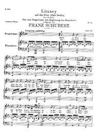 Lord jesus christ, king of creation. Litany D 343 By F Schubert Sheet Music On Musicaneo