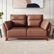 tan brown leather sofa at durian