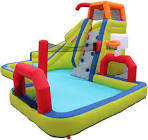 2-in-1 Inflatable Slide & Bounce Combo Park Banzai