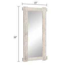 wood framed decorative mirror