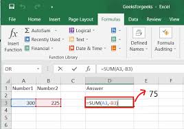 Basic Excel Formulas And Functions