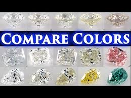 Diamond Color Comparison Shade Grade Chart D Vs E F G H