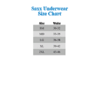 Saxx Underwear Size Chart Saxx Underwear Black Sheep
