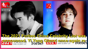 the 2021 forbes china celebrity list