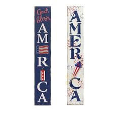 Antiqued Wood Patriotic Wall Art