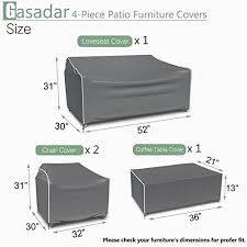 Patio Furniture Covers 4 Piece