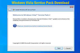 windows vista service pack sp1 sp2