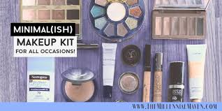 my minimal ish makeup kit for all