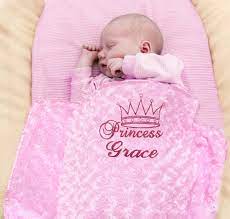 Personalised Baby Blanket Embroidered
