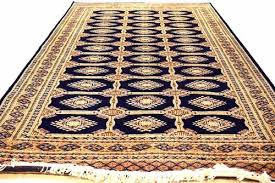 dark blue bokhara handmade printed rug