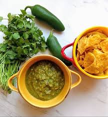 y roasted green chili salsa meal