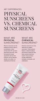 physical sunscreens vs chemical