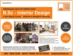 interior design admission open