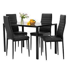 Fdw Dining Table Set Glass Dining Room