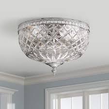 Lead Crystal 12 Wide Flushmount Ceiling Light Fixture 06617 Lamps Plus