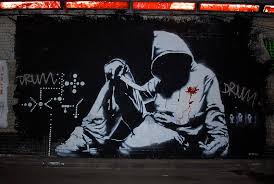 Hooded Figure Art Stencil Graffiti