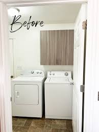 Neutral Laundry Room Makeover Stacy