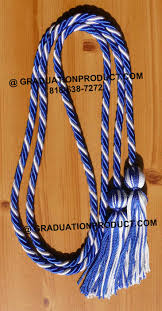 white braided honor cords