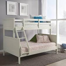 white twin over full bunk bed