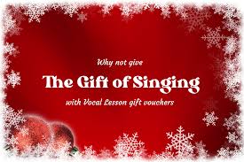 gift vouchers for singing lessons