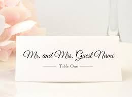 Printed Wedding Place Cards Elegant Escort Card Name Card