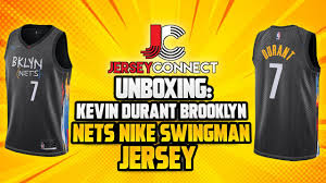 The first nets city edition merch has officially dropped online! Unboxing Kevin Durant Brooklyn Nets Nike Swingman City Edition Jersey Youtube