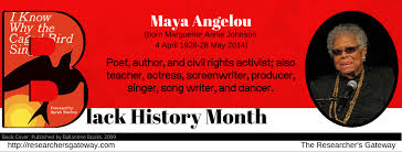 black history month maya angelou